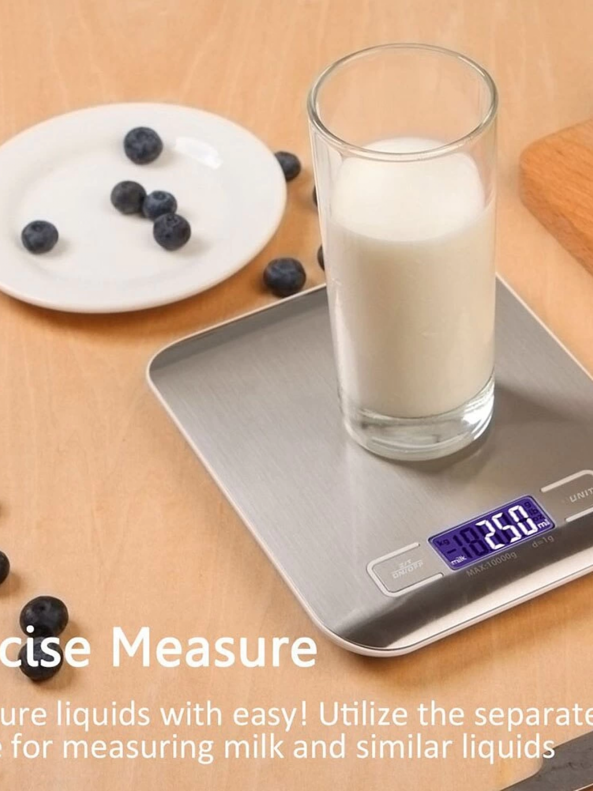 Lüx Dijital Mutfak Terazisi 5 Kg 1 Gr Hassas Paslanmaz Çelik + Pil