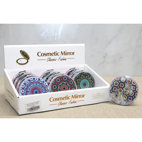 Mandala Desenli Hareketli Sulu El Aynası Alk4584