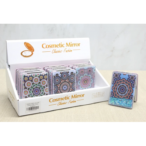 Mandala Desenli Hareketli Sulu El Aynası Alk4585