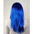 Mavi Renk Uzun Parti Peruğu