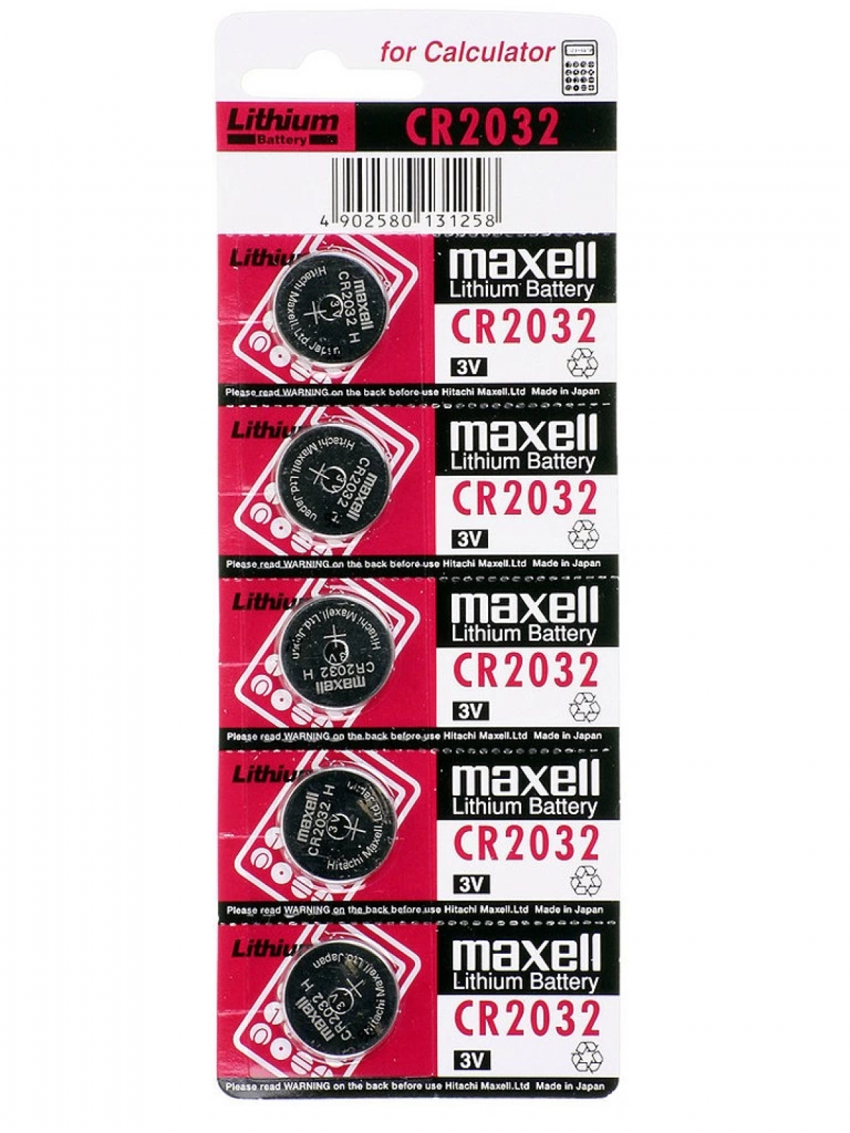 Maxell Cr2032 3v Lityum Düğme Pil 5'li Paket