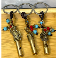 Metal Figürlü Düdük Anahtarlık Alk4461