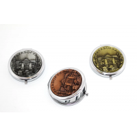 Metal İstanbul Temalı Yöresel Kabartmalı El Aynası 2alk110