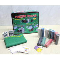 Metal Kutulu 500 Chip Ve 2 Adet İskambil  Kağit Setine Sahip Poker Oyunu Alk3540