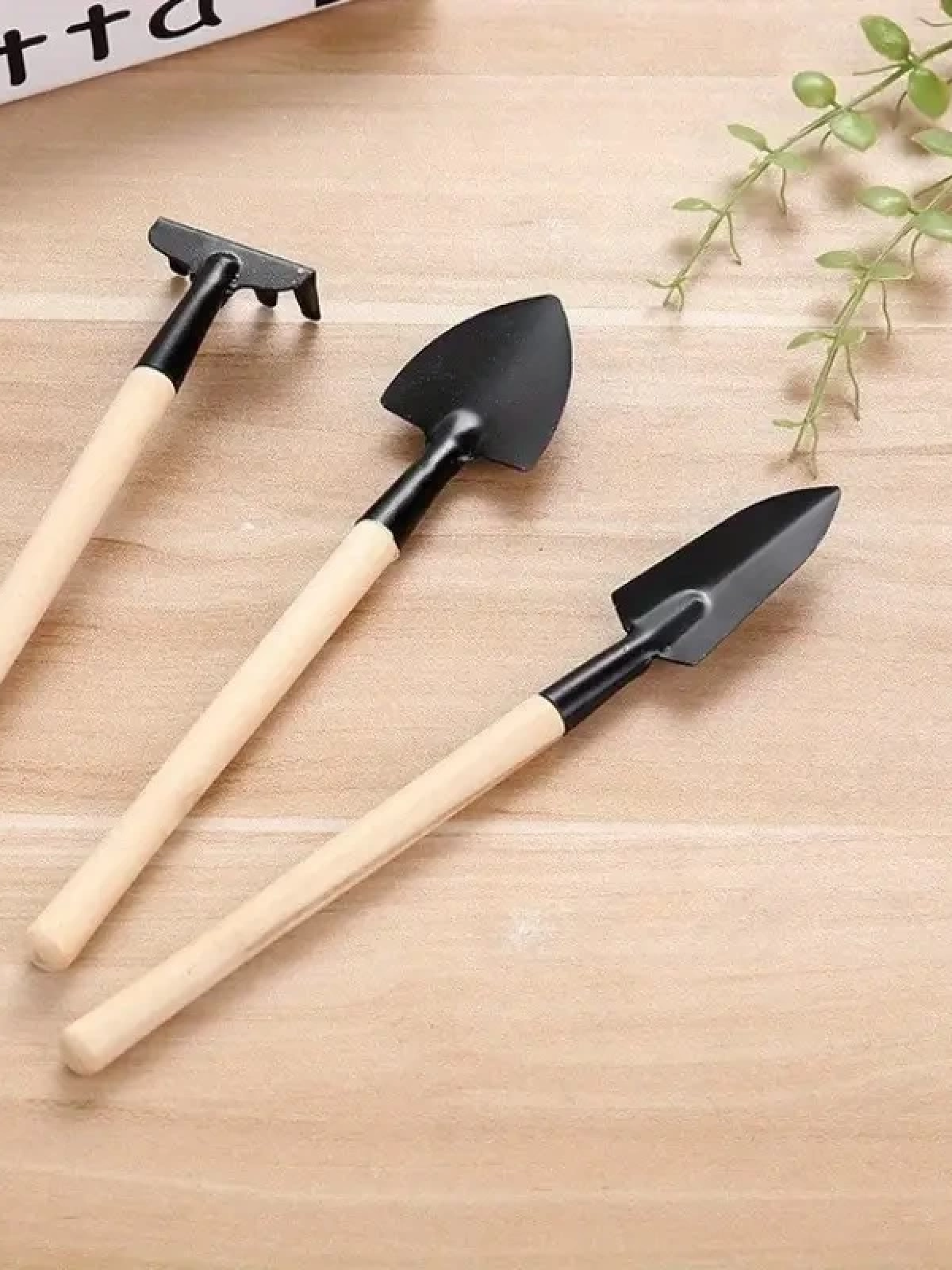 Mini Kazma Kürek Tırmık Seti - Portatif