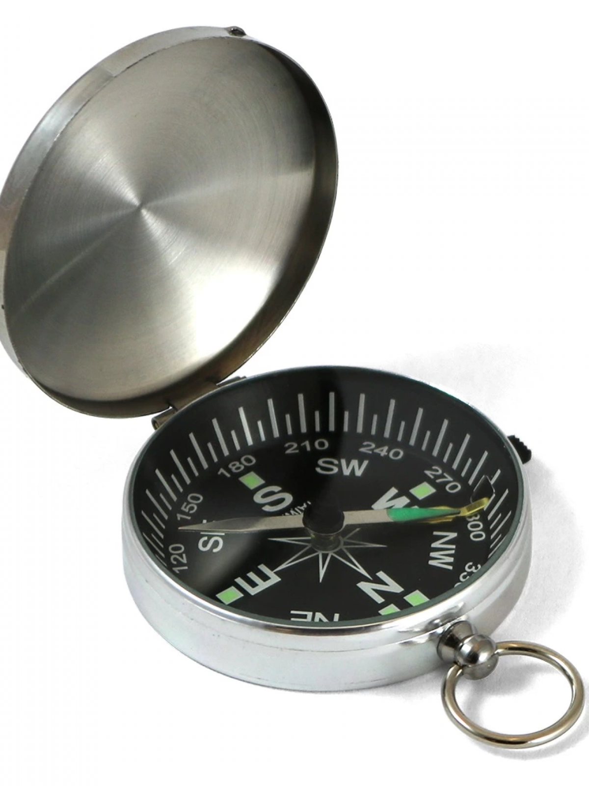 Mini Taşınabilir  Kapaklı Cep Saati Model Alüminyum İğne Kılıtlı  Pusula G451