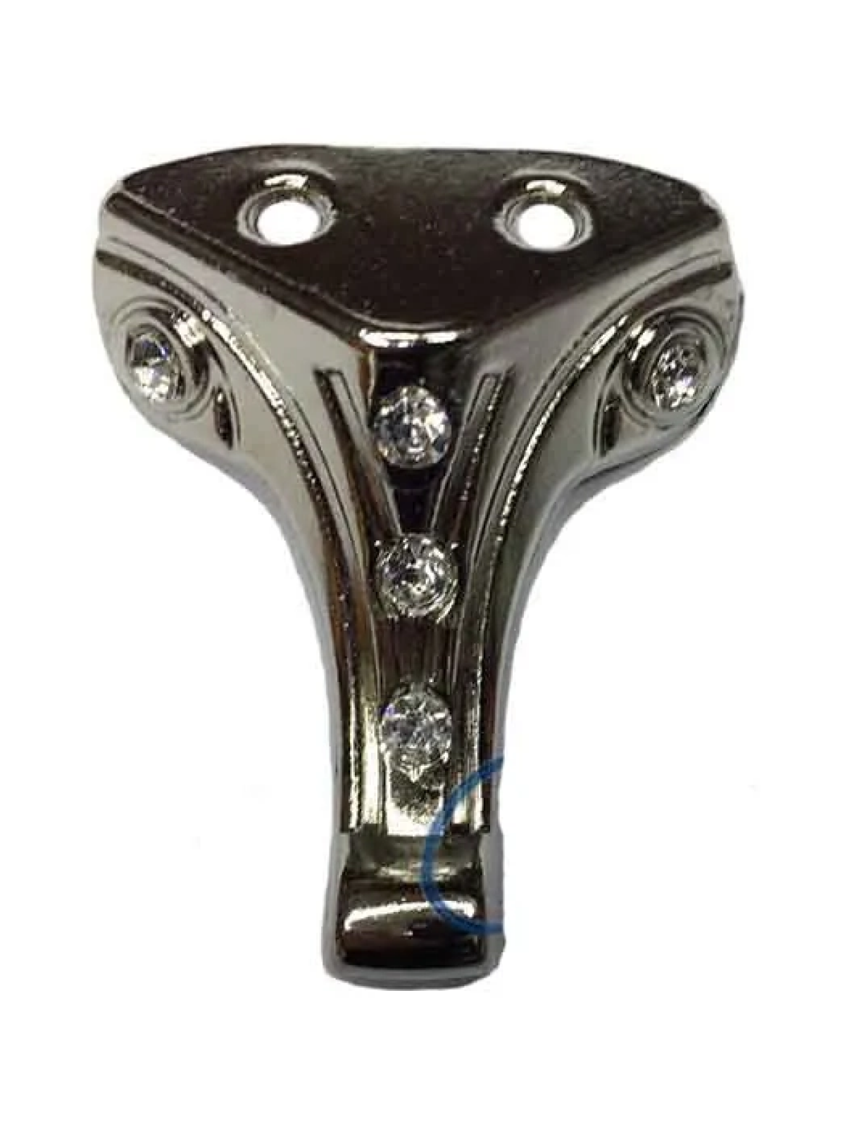 Moda Taşlı Ahşap Sandık Ayağı, Kutu Ayak 3,5 Cm - Nikel, 50 Adet