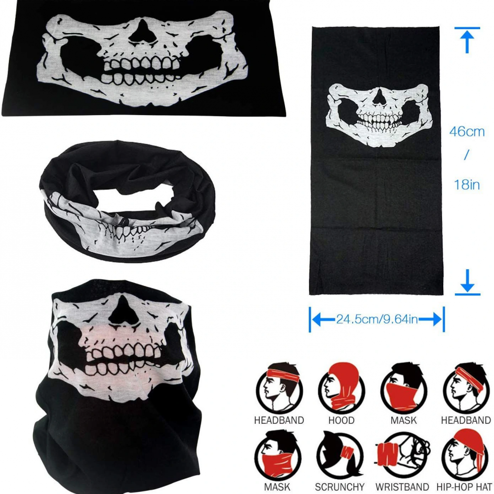 Motorcu Boyunluk Baf Buff Bandana 25x48 Cm Model 7