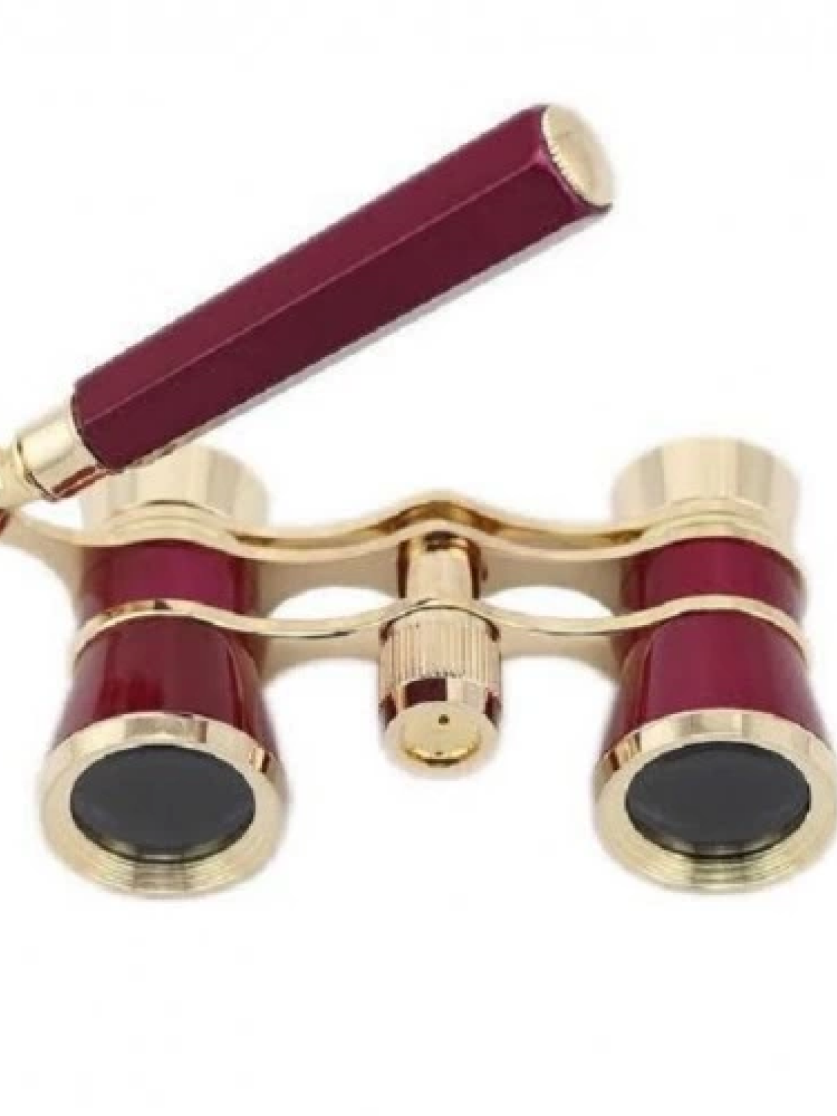 Nefis Işlemeli, Tiyatro / Opera Dürbünü 3x25 Prinç Metal Kaplamalı Retro Kahverengi