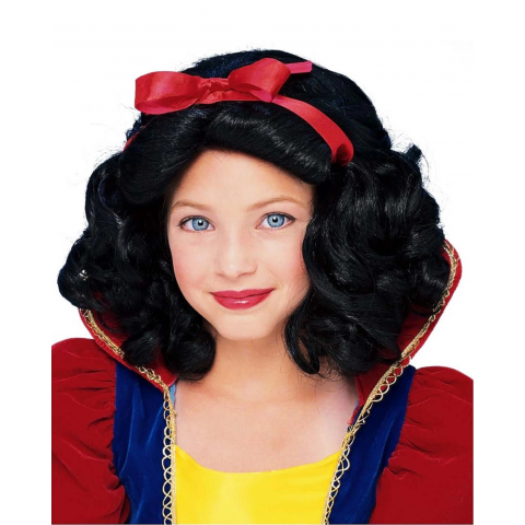 Pamuk Prenses Peruğu Kırmızı Fiyonklu