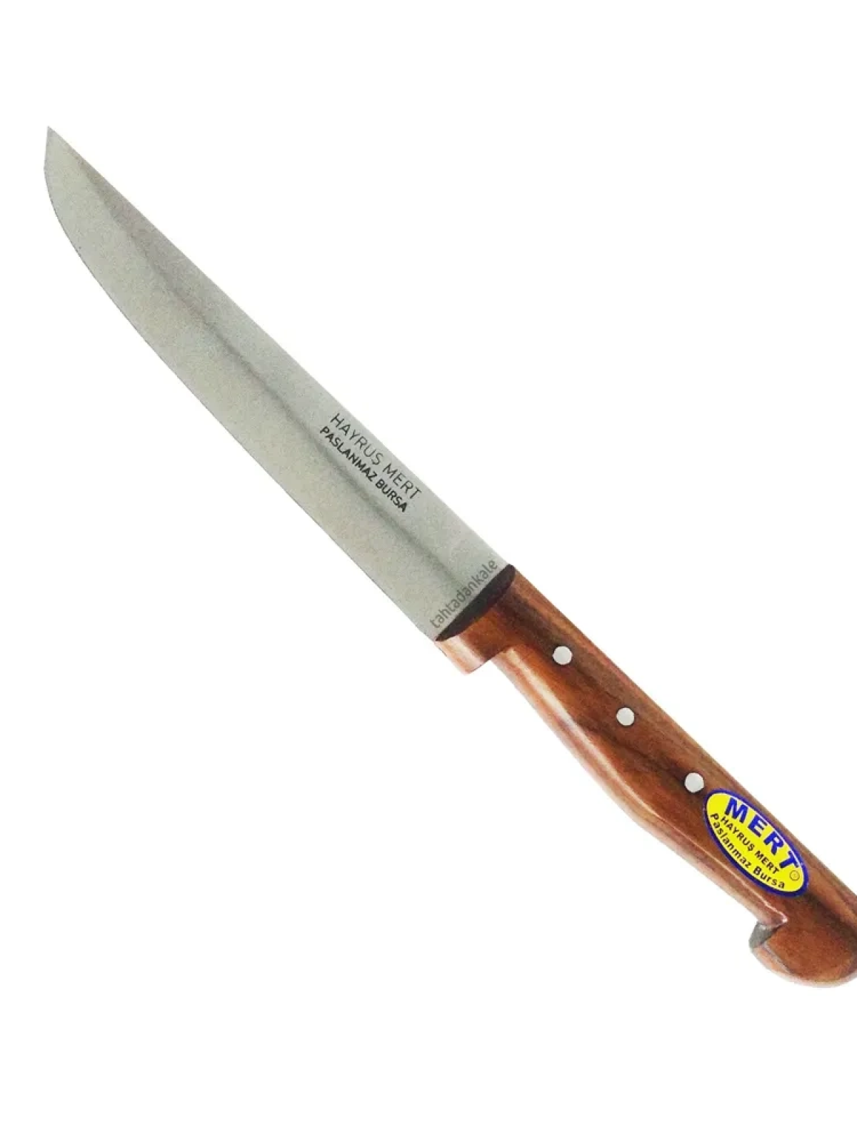 Paslanmaz Bursa Mutfak, Ekmek Bıçağı 15,5 Cm, Ahşap Sap