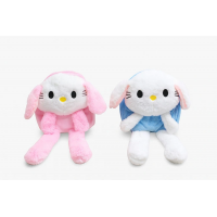 Peluş Işıklı Oynar Kulaklı My Melody Ve Cinnamoroll Sırt Çantası Alk3012