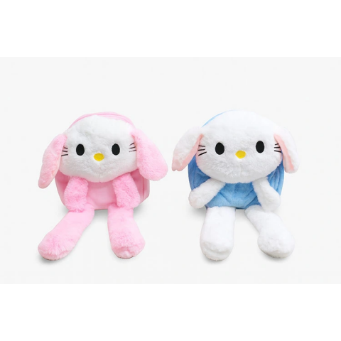 Peluş Işıklı Oynar Kulaklı My Melody Ve Cinnamoroll Sırt Çantası Alk3012