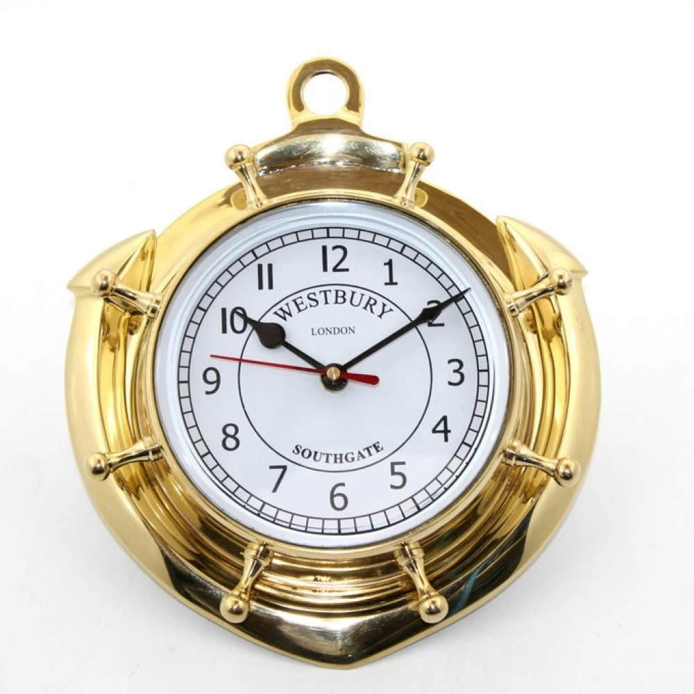 Pirinç Duvara Asmalı Çapalı Saat Ksk2049