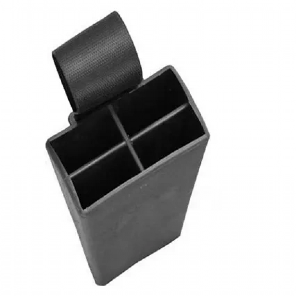 Plastik Bıçak Kütüklüğü 4 Lü - Kırmızı, Plastik, Kemerlikli Bıçak Çanta