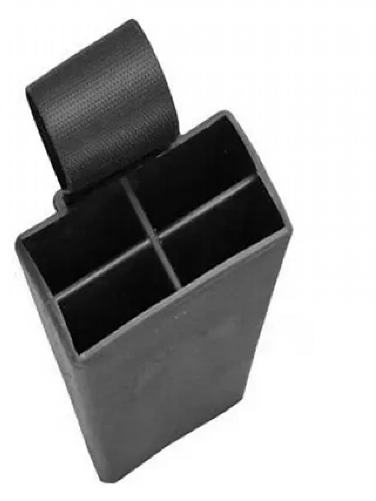 Plastik Bıçak Kütüklüğü 4 Lü - Kırmızı, Plastik, Kemerlikli Bıçak Çanta