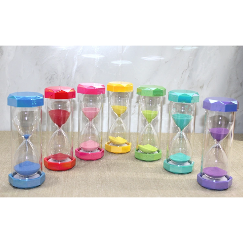 Plastik Çerceveli Renkli 10 Dk Kumsaati Alk4563