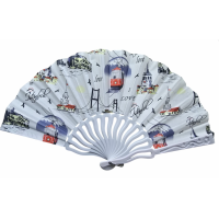 Plastik Kumaş Yelpaze 12'li İstanbul