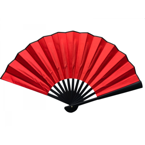 Plastik Kumaş Yelpaze 12'li Kırmızı
