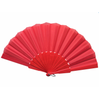 Plastik Kumaş Yelpaze 12'li Kırmızı