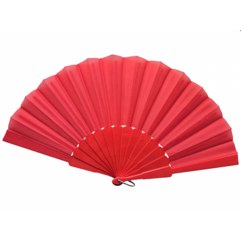 Plastik Kumaş Yelpaze 12'li Kırmızı