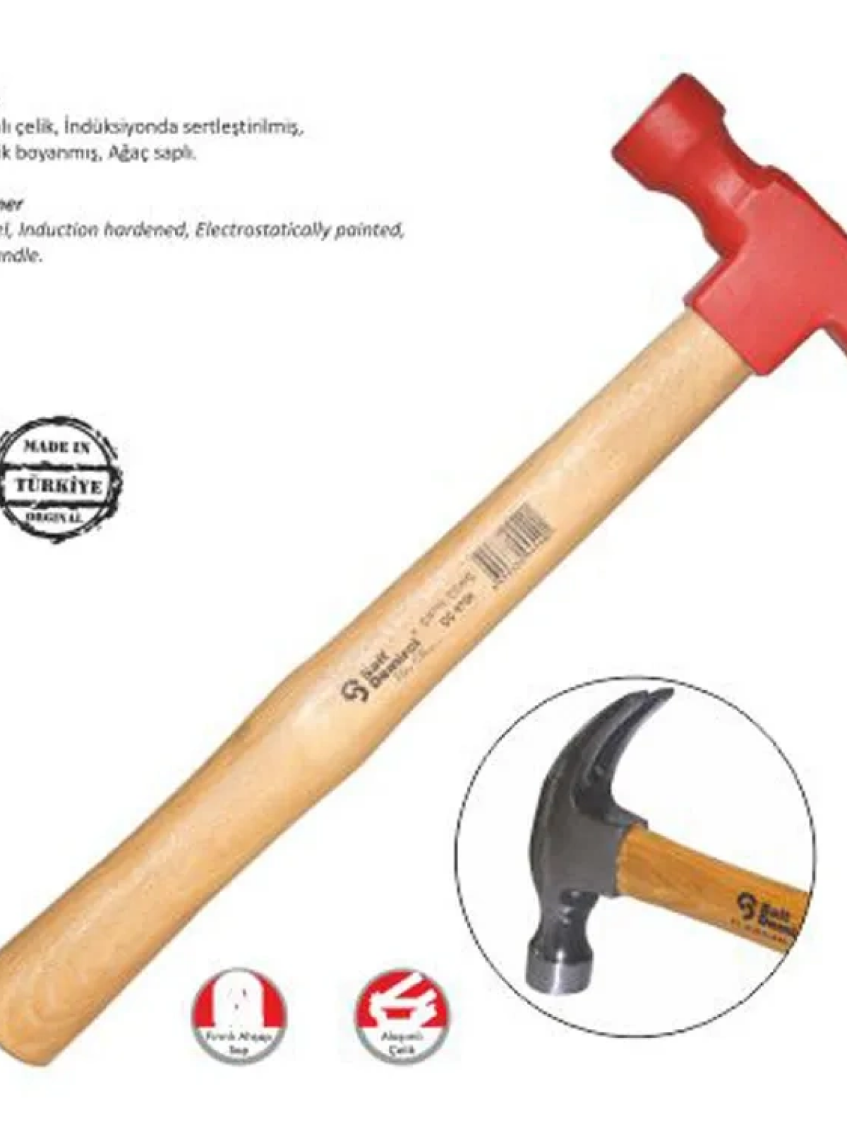 Polisajlı Çatal Çekiç