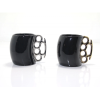 Porselen Muşta Tasarımlı Kupa Bardak Alk2382