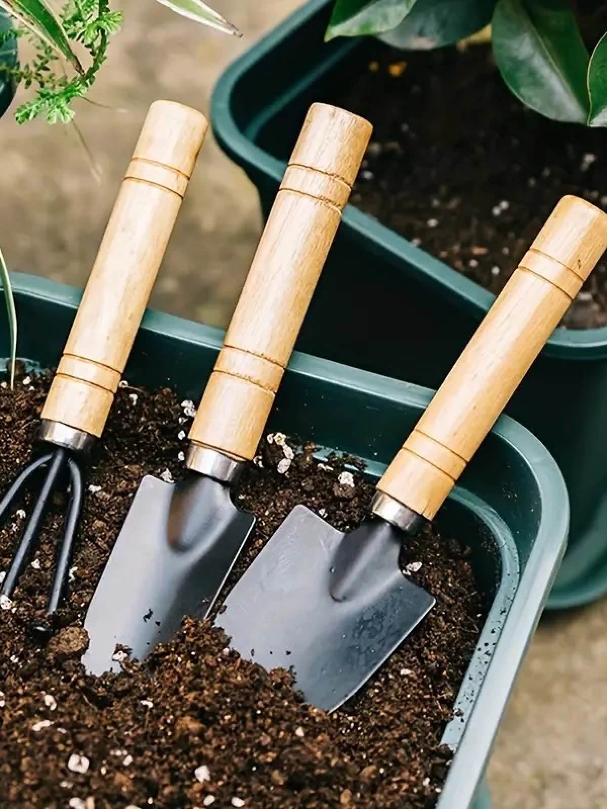 Portatif Kazma Kürek Tırmık Seti