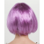 Rose Pembe Renk Düz Kesim Küt Parti Peruğu Kısa Takma Saç
