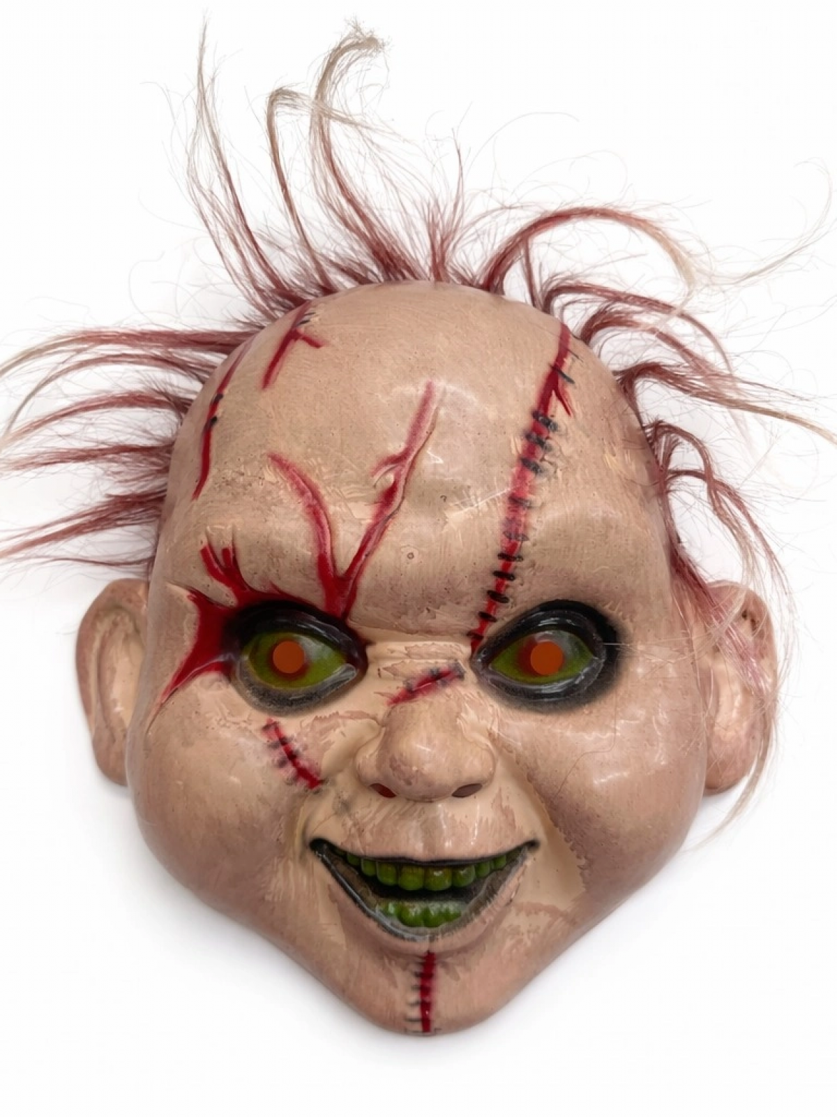 Saçlı Çaki Korku Maskesi – Gerçekçi Dikişli Ve Detaylı Maske