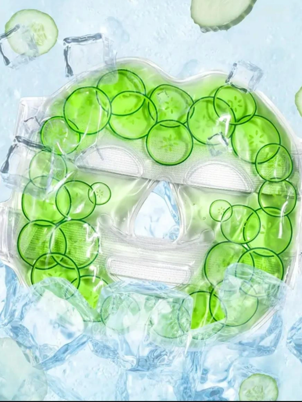 Salatalık Desenli Termojel – Soğuk Sıcak Kullanım, Rahatlatıcı Jel Ped