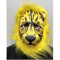 Sarı Yeleli Sarı Saçlı Aslan Maskesi Mega Peluş 2 No