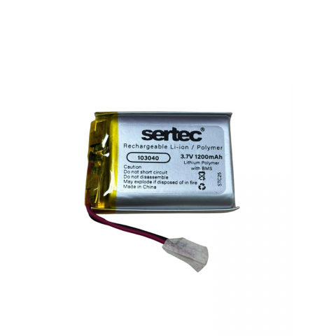 Sertec 103040 3.7v 1200mah Li-polymer Pil (devreli/1.5a)