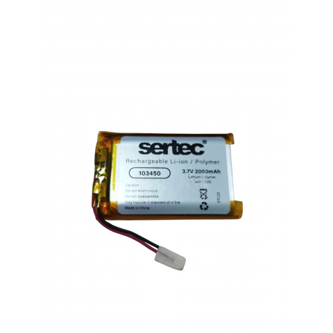 Sertec 103450 3.7v 2000 Mah Li-polymer Pil (devreli/1.5a)
