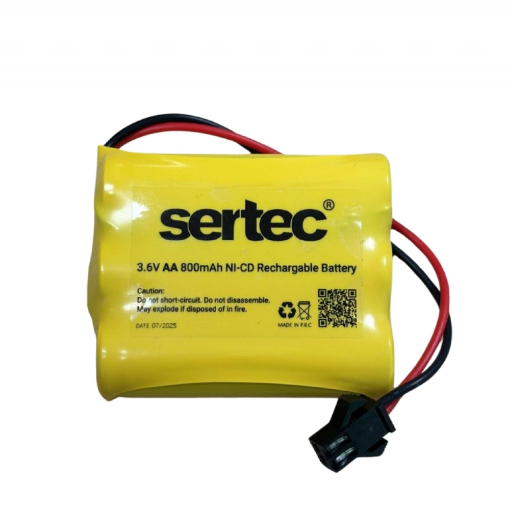 Sertec 3.6v 3s1p Aa 800 Mah Kablo + Siyah Konnektörlü Oyuncak Pili