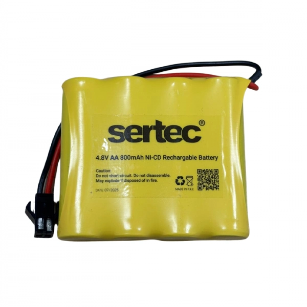 Sertec 4.8v 4s1p Aa 800 Mah Kablo + Siyah Konnektörlü Oyuncak Pili