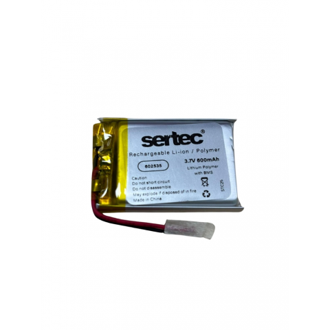 Sertec 602535 3.7v 600 Mah Li-polymer Pil (devreli/1.5a)