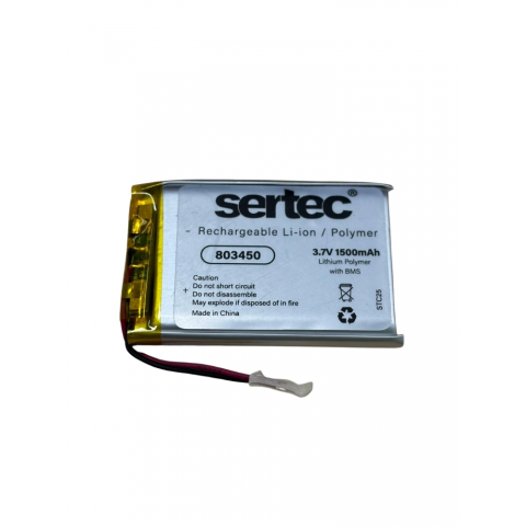 Sertec 803450 3.7v 1500mah Li-polymer Pil (devreli/1.5a)