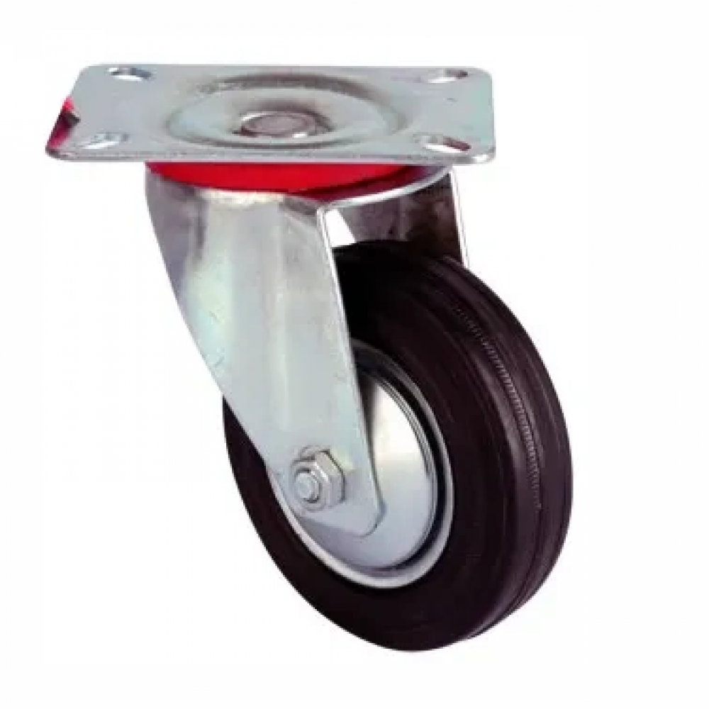 Servis Tekeri - Tablalı Siyah Döner - Çap 100 Mm