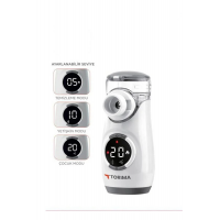 Sessiz Kademeli Dijital Ekranlı Usb Şarjlı Mesh Nebulizatör Cihazı