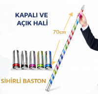 Sihirli Açılır Baston – Mendilden Bastona İlizyon Oyunu (70 Cm)