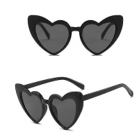 Siyah Renk Kalp Şekilli Parti Gözlüğü 15x5 Cm