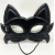Siyah Renk Kumaş Malzemeden İmal Eva Kedi Maskesi 19x15 Cm