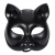 Siyah Renk Lüks Kedi Maskesi 12x13 Cm