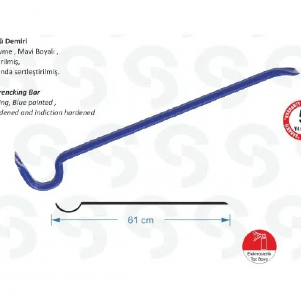 Sk 6000 Kısa Sökü Demiri - 1200 Gr, 61cm