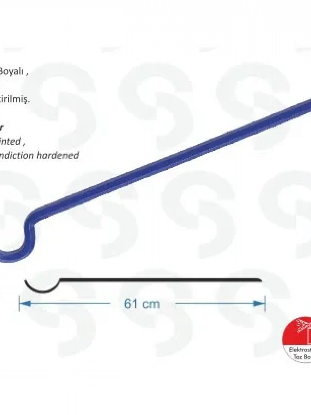 Sk 6000 Kısa Sökü Demiri - 1200 Gr, 61cm