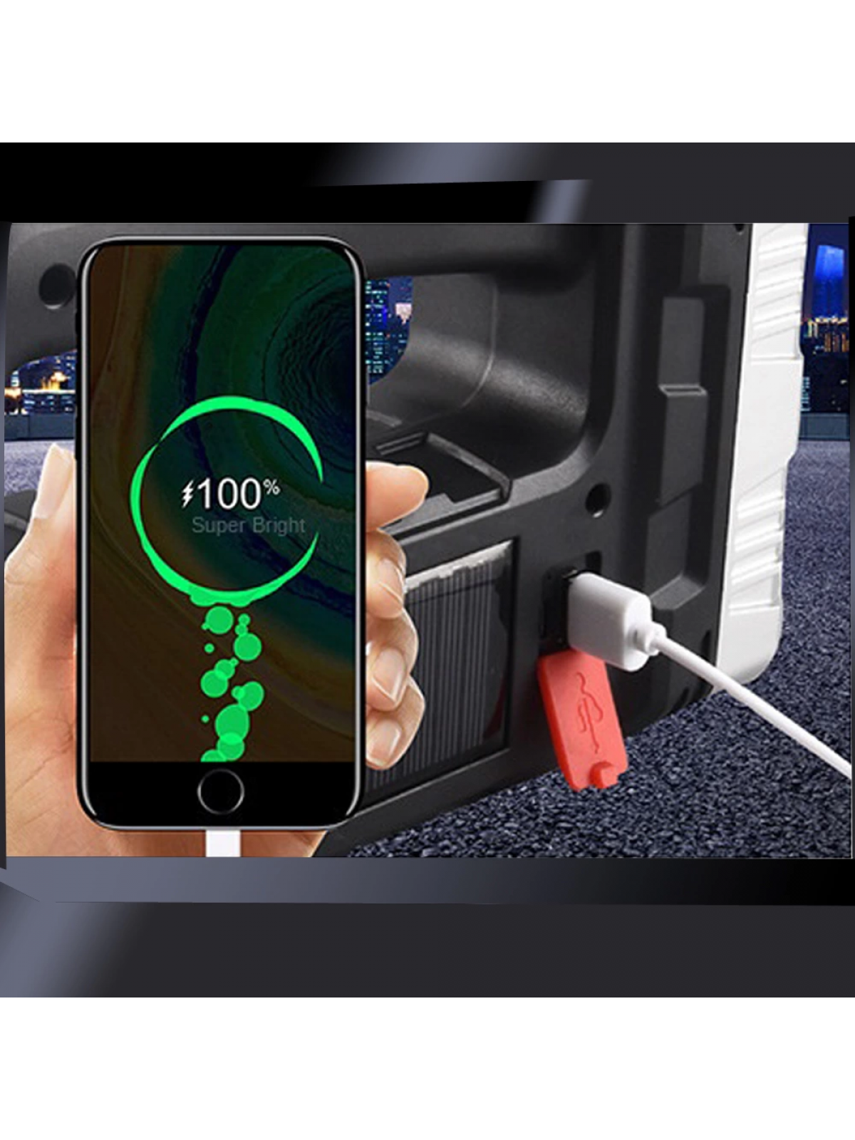 Solar Panelli Ledli Fener  Wt-614