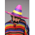 Sombrero Meksika Şapkası Renkli Örme Hasır Yetişkin Boy