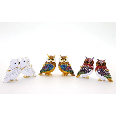 Swaroski 2'li Baykuş Alk2035