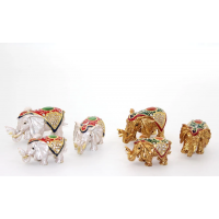 Swaroski Taşlı 3'lü Fil Figürü Alk1893